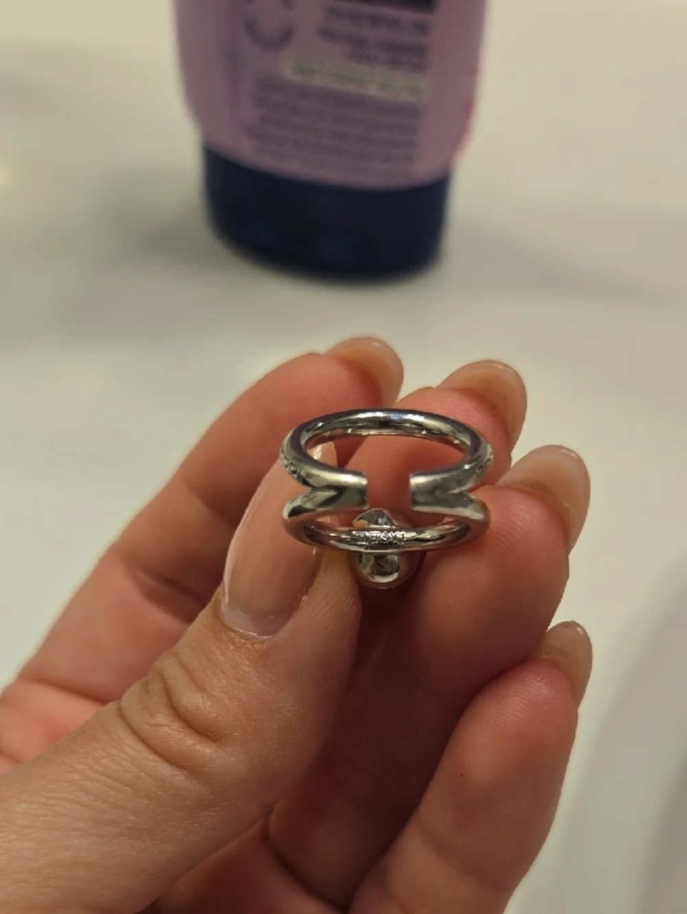 Versace Silver Open Ring Set - Picture 6 of 11